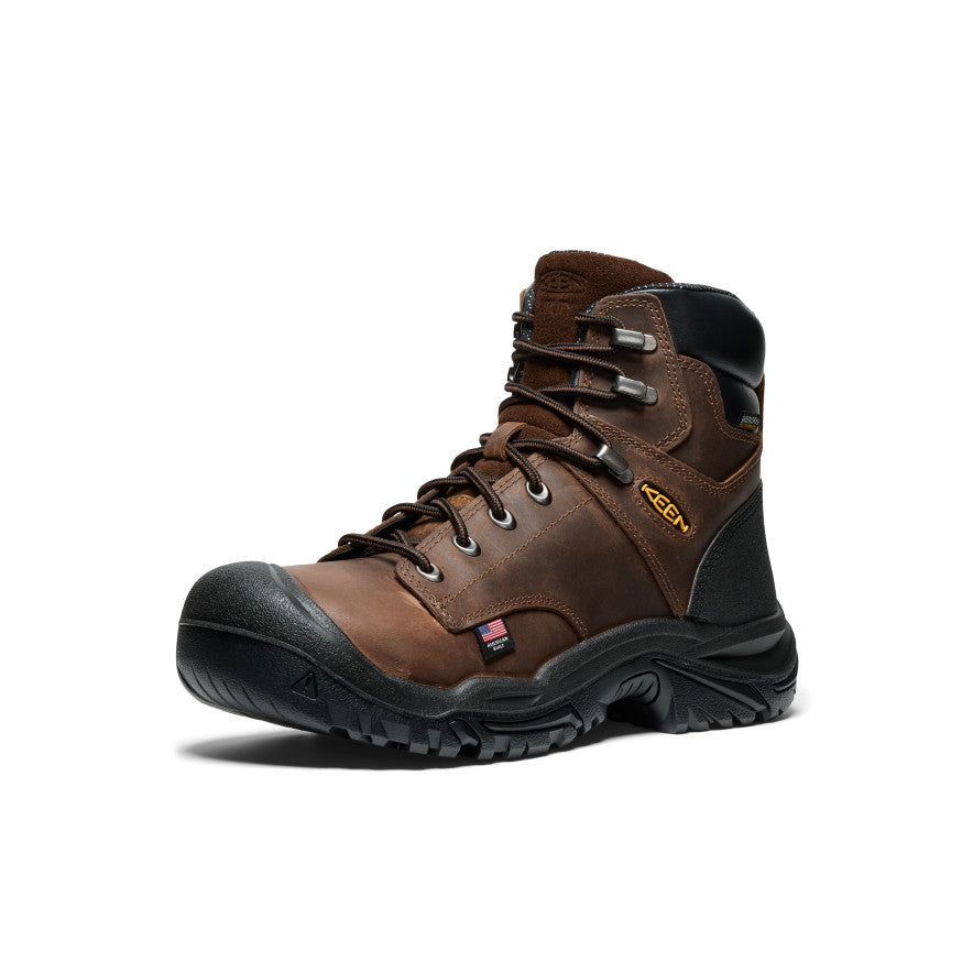 Men's Mt Vernon II 6" Waterproof Boot (Steel Toe) Dark Earth/Black / Keen / Men's