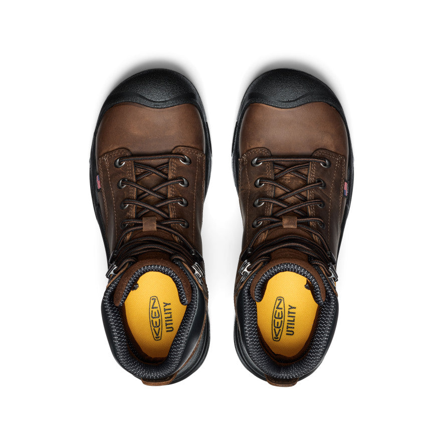 Men's Mt Vernon II 6" Waterproof Boot (Steel Toe) Dark Earth/Black / Keen / Men's