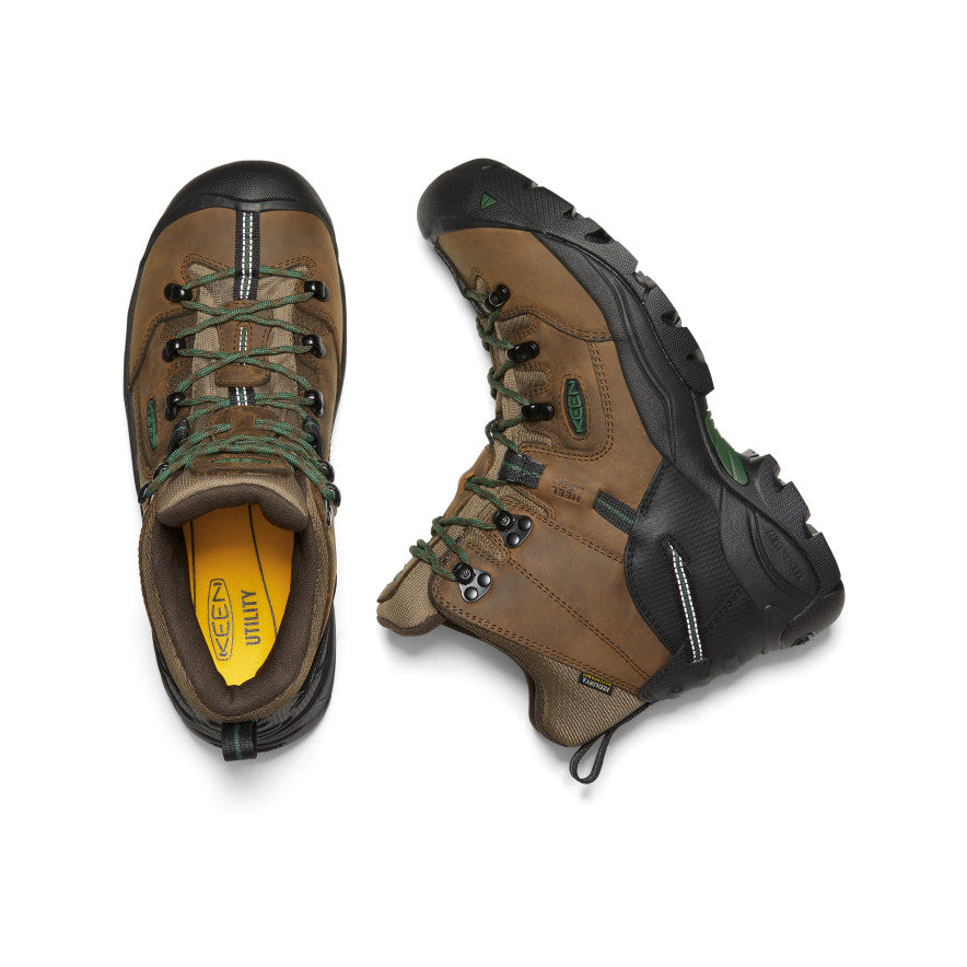 Men's Pittsburgh Energy 6" Waterproof Boot (Soft Toe) Cascade Brown/Greener Pastures / Keen / Men's