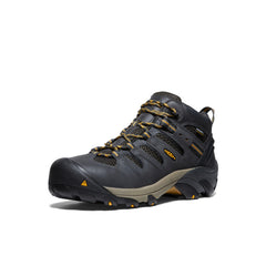 Men's Lansing Mid Waterproof (Steel Toe) Raven/Tawny Olive / Keen / Men's