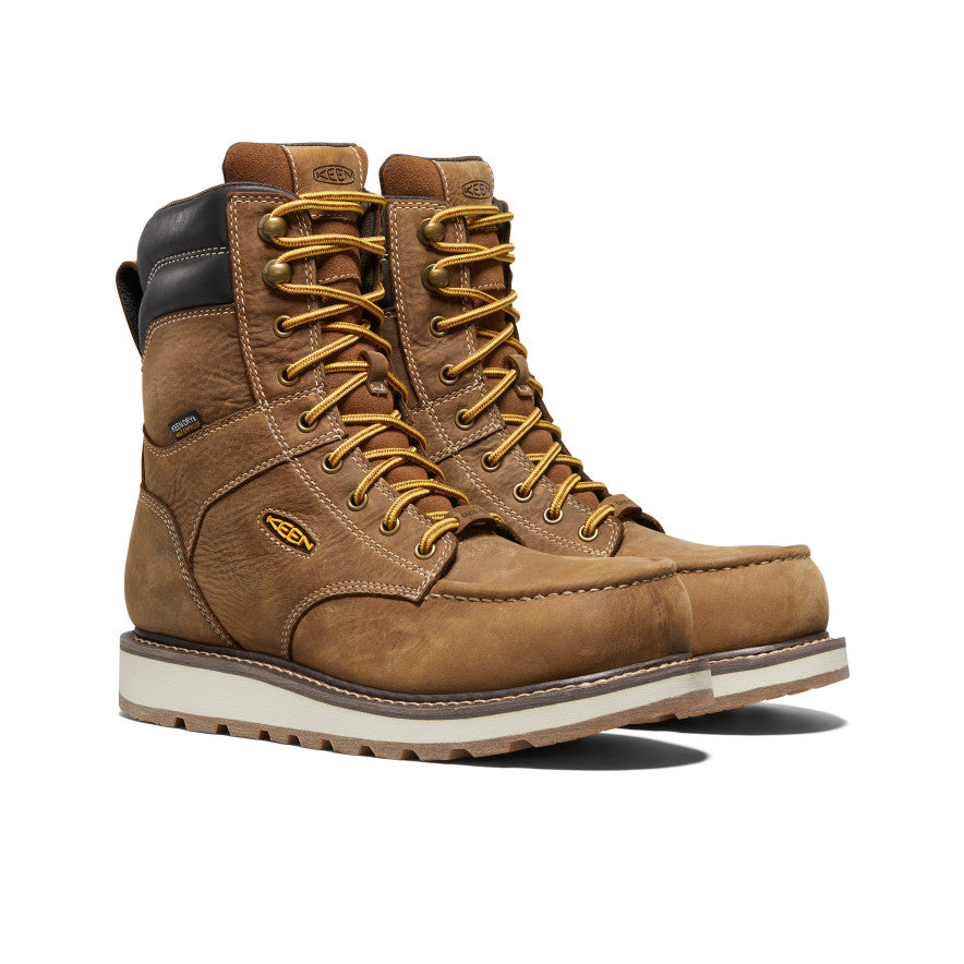 Men's Cincinnati 8" Waterproof Boot (Carbon Toe) Belgian/Sandshell / Keen / Men's