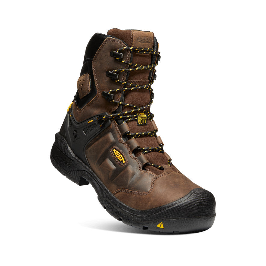 Men's Dover 8" Waterproof Boot (Carbon Toe) Dark Earth/Black / Keen / Men's