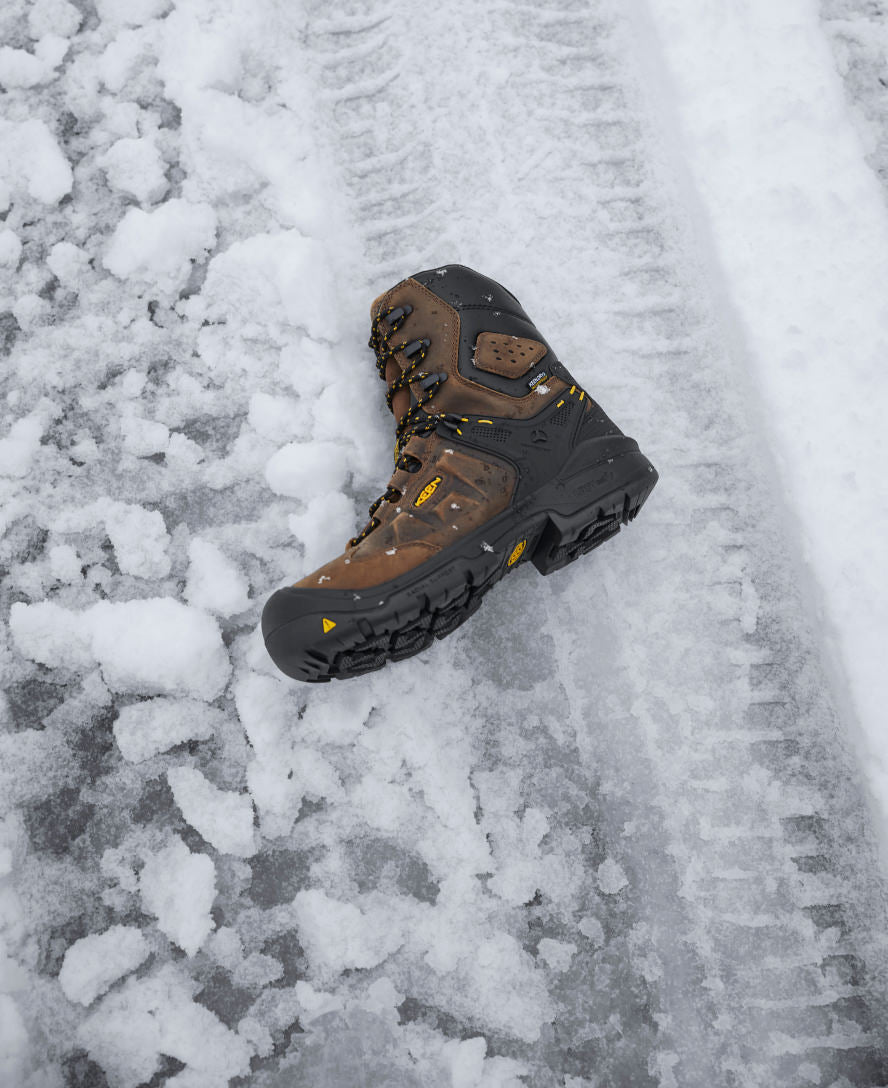 Men's Dover 8" Waterproof Boot (Carbon Toe) Dark Earth/Black / Keen / Men's