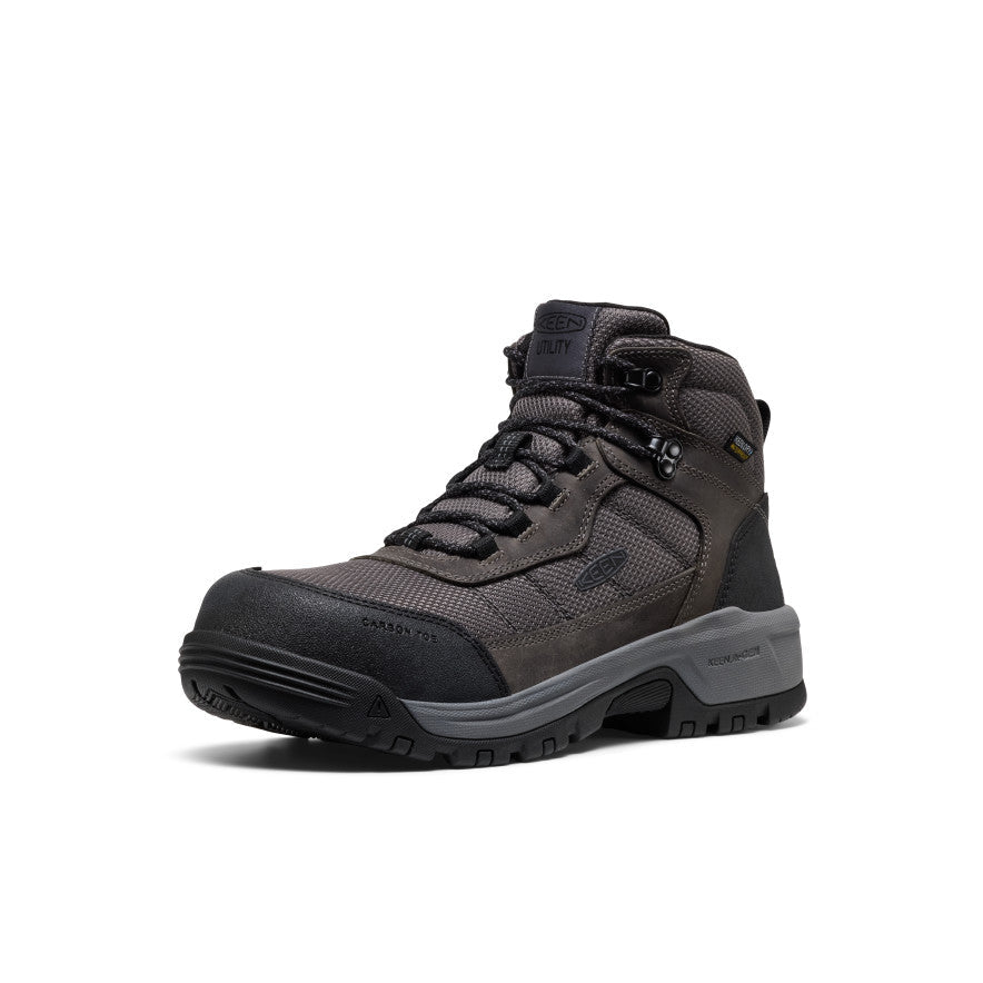 Men's Skokie Waterproof Work Boot (Carbon Toe) Magnet/Black / Keen / Men's