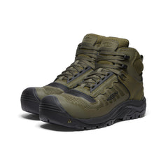 Men's Reno Mid Waterproof (Carbon Toe) Dark Olive/Black / Keen / Men's