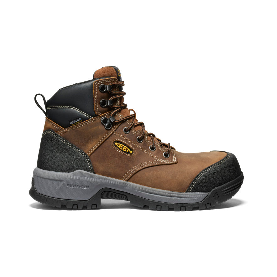 Men's Evanston 6" Waterproof Boot (Carbon Toe) Bison/Black / Keen / Men's