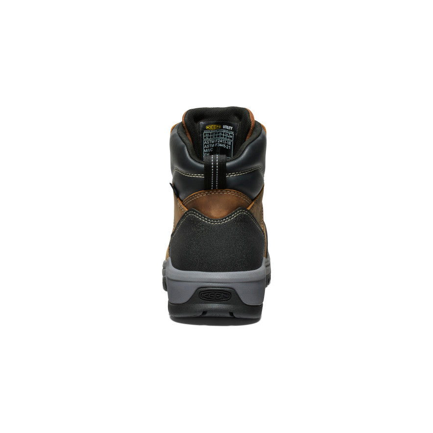 Men's Evanston 6" Waterproof Boot (Carbon Toe) Bison/Black / Keen / Men's