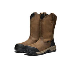 Men's Evanston Pull-On Waterproof Boot (Carbon Toe) Bison/Black / Keen / Men's