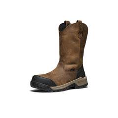 Men's Evanston Pull-On Waterproof Boot (Carbon Toe) Bison/Black / Keen / Men's