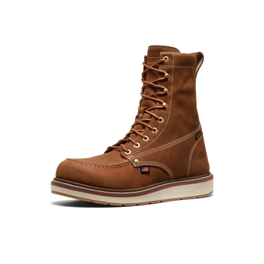 Men's Liberty 8" Waterproof Boot (Soft Toe) Leather Brown/Birch / Keen / Men's