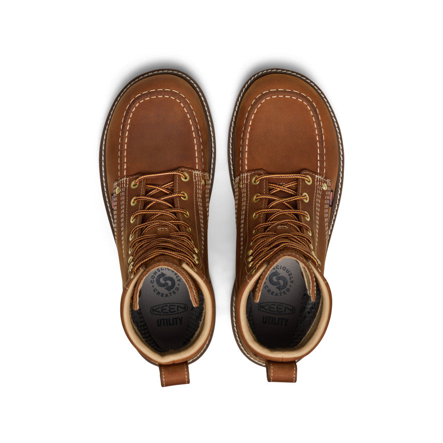 Men's Liberty 8" Waterproof Boot (Soft Toe) Leather Brown/Birch / Keen / Men's