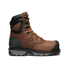 Men's Camden 8" Insulated Waterproof Boot (Carbon Toe) Leather Brown/Black / Keen / Men's