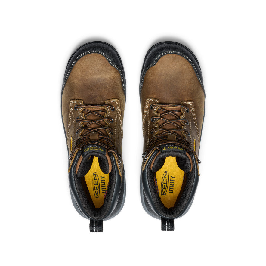 Men's Evanston 6" Insulated Waterproof Boot (Carbon Toe) Bison/Black / Keen / Men's