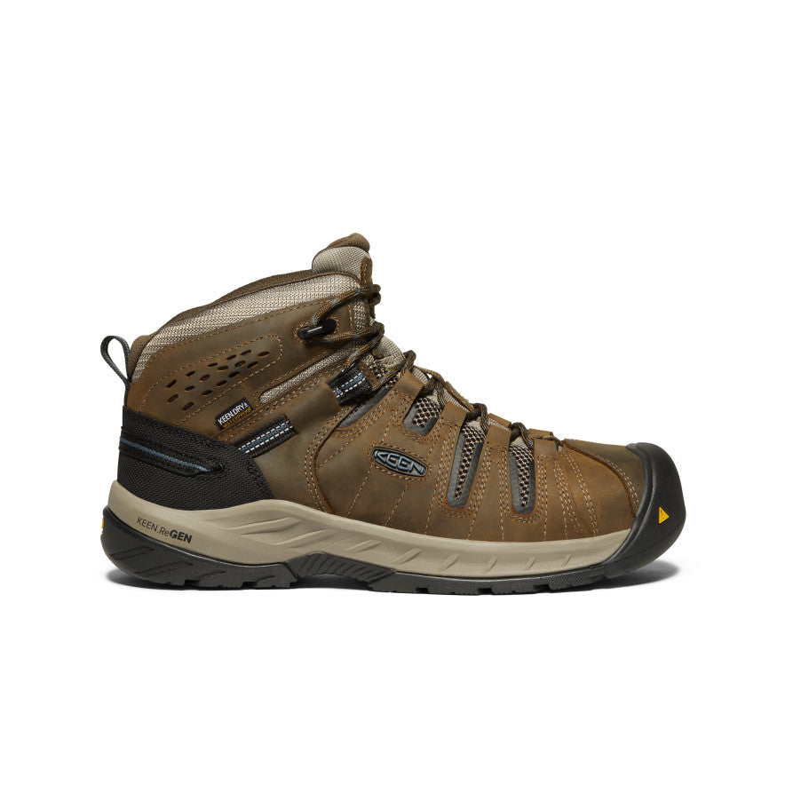Men's Flint II Waterproof Boot (Steel Toe) Cascade Brown/Orion Blue / Keen / Men's