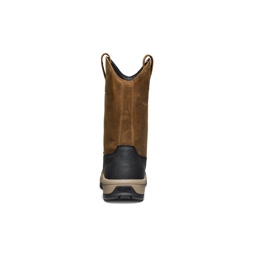 Men's Evanston Pull-On Waterproof Boot (Soft Toe) Bison/Black / Keen / Men's