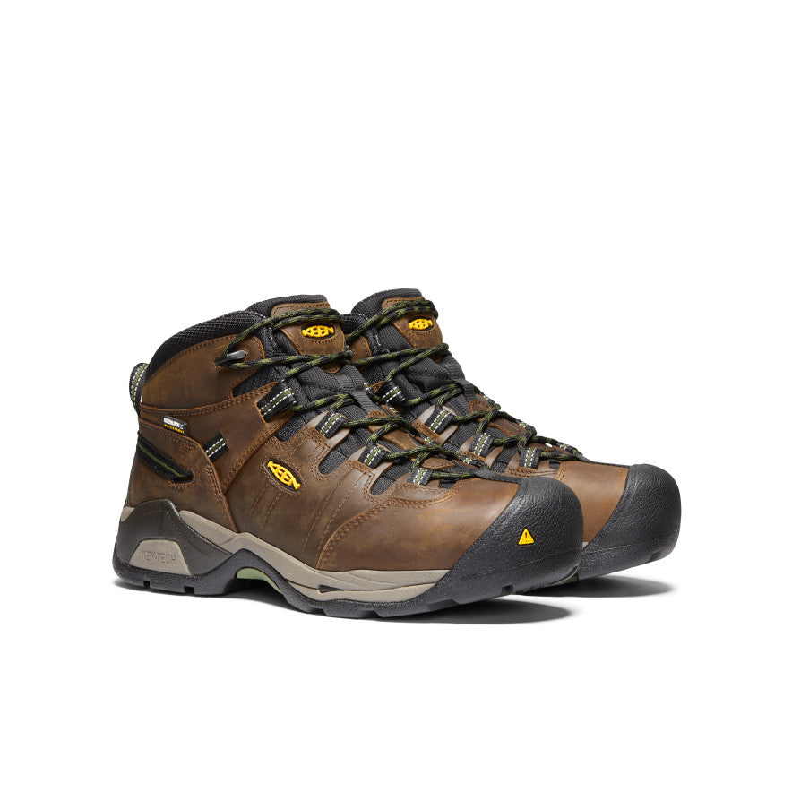 Men's Detroit XT Waterproof Boot (Steel Toe) Cascade Brown/Bronze Green / Keen / Men's