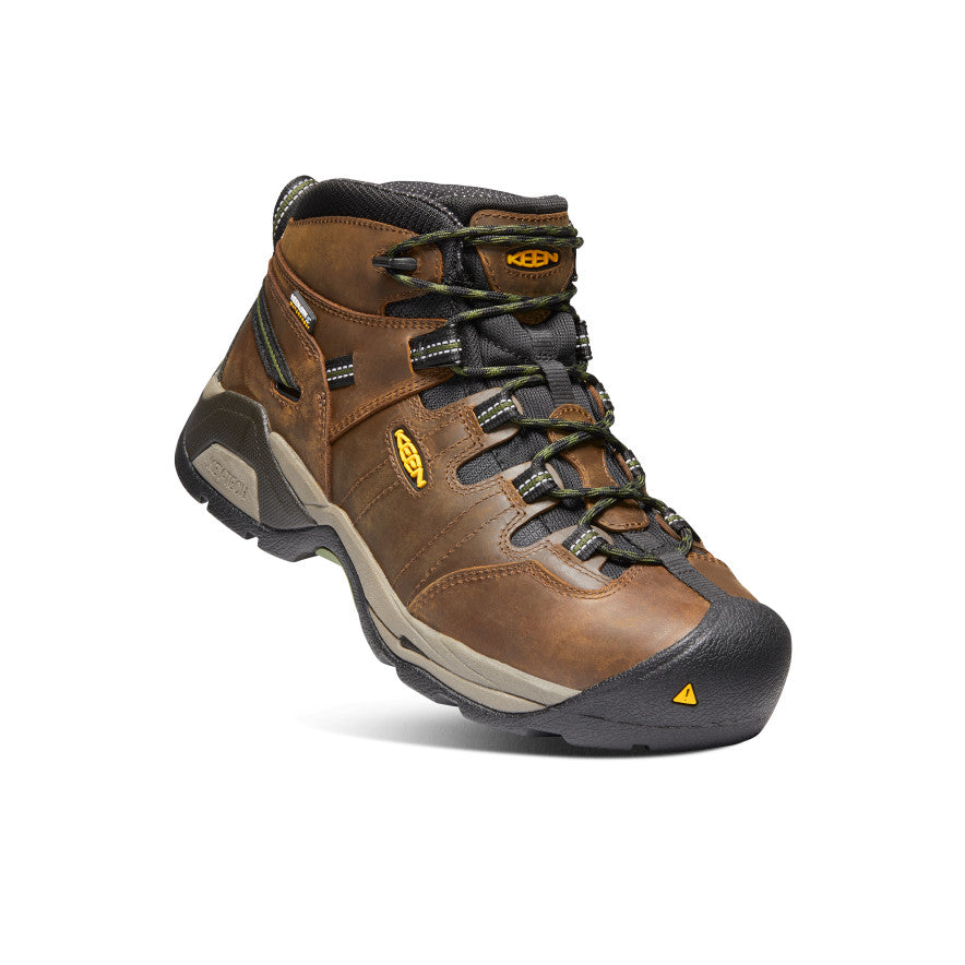 Men's Detroit XT Waterproof Boot (Steel Toe) Cascade Brown/Bronze Green / Keen / Men's