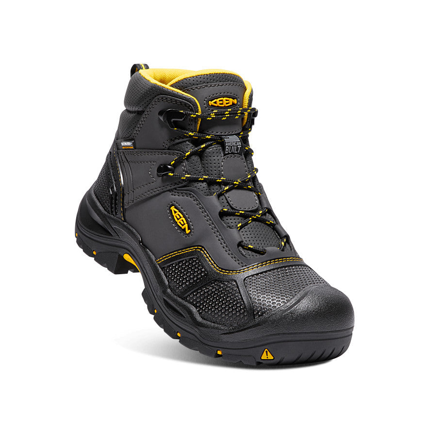 Men's Logandale Waterproof Boot (Steel Toe) Raven/Black / Keen / Men's