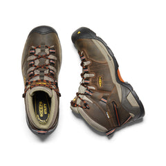 Men's Detroit XT Waterproof Boot (Soft Toe) Black Olive/Leather Brown / Keen / Men's