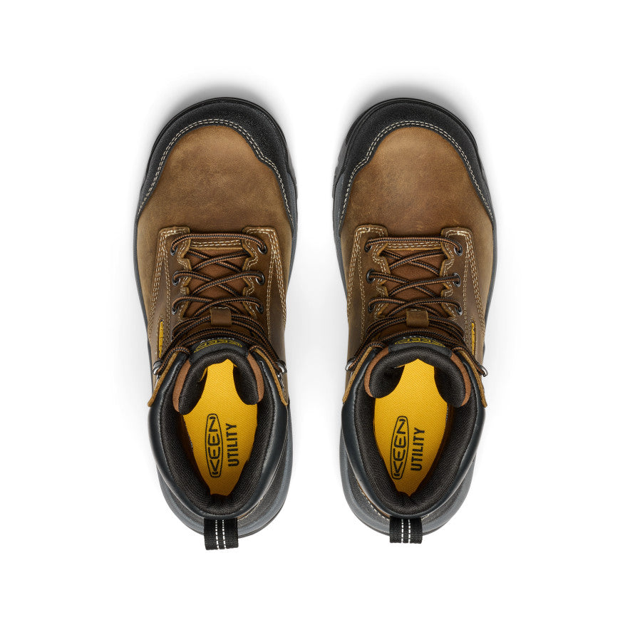 Men's Evanston 6" Waterproof Boot (Soft Toe) Bison/Black / Keen / Men's