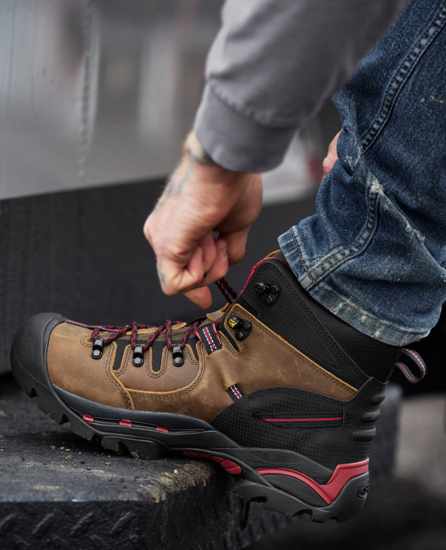 Men's Pittsburgh 6" Waterproof Boot (Steel Toe) Bison / Keen / Men's
