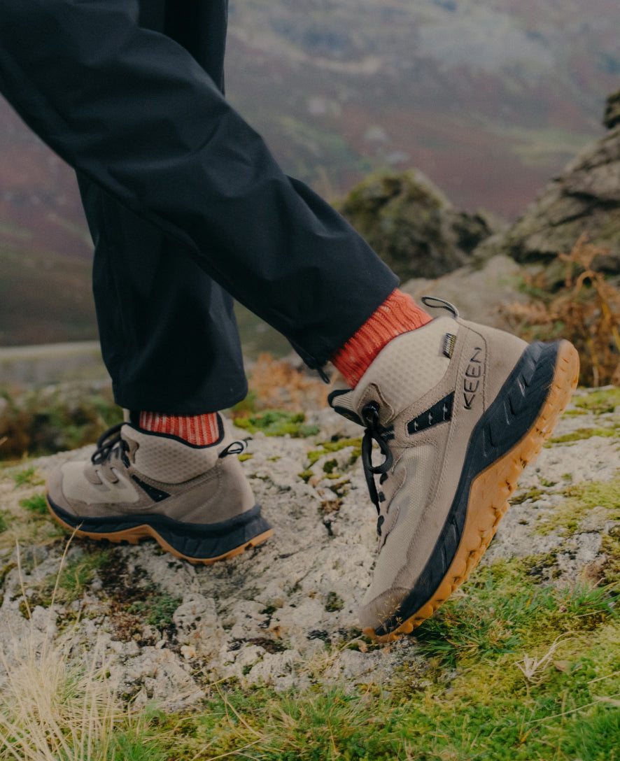 Men's Hightrail Waterproof Wide Hiking Boot Brindle/Oak Buff / Keen / Men's