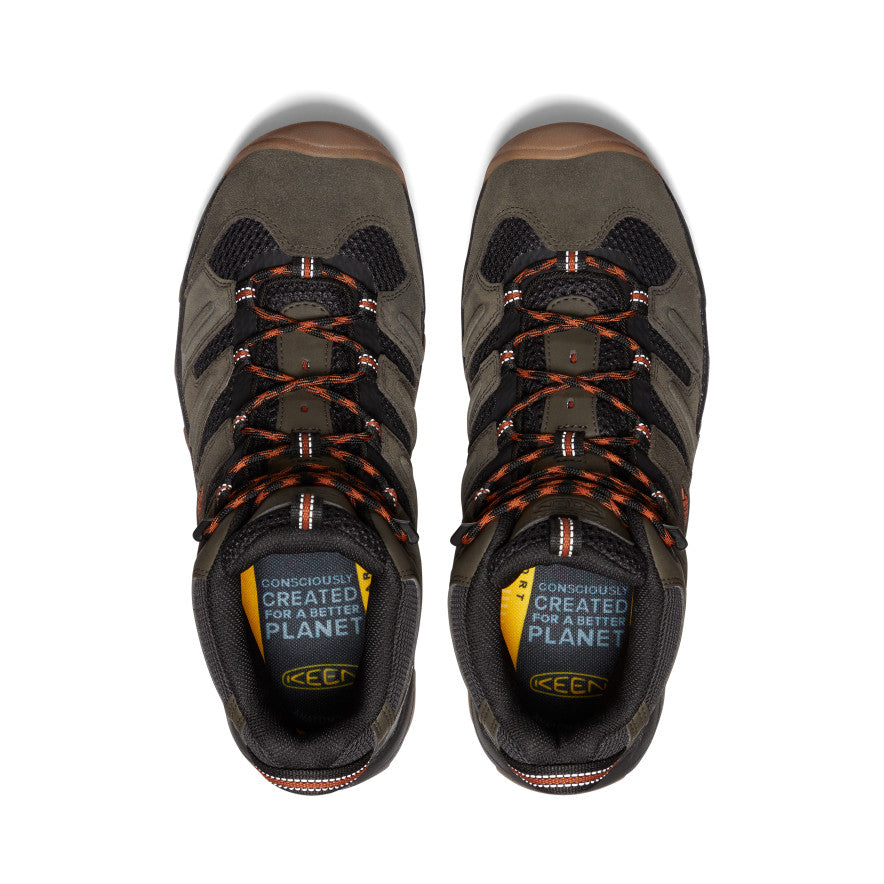 Men's Headout Waterproof Hiking Boot Black Olive/Fossil Orange / Keen / Men's