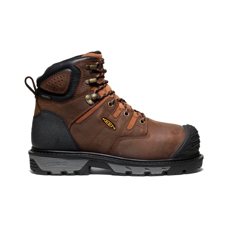 Men's Camden 6" Waterproof Boot INT MET (Carbon Toe) Leather Brown/Black / Keen / Men's