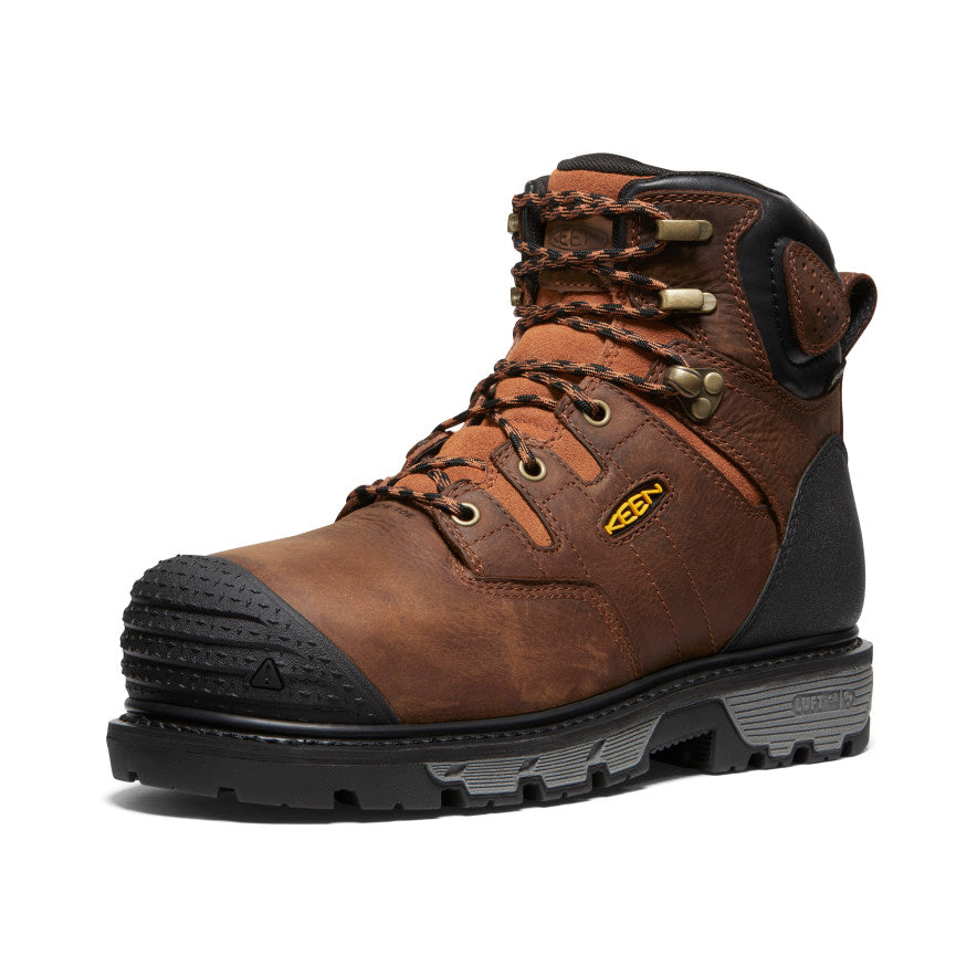 Men's Camden 6" Waterproof Boot INT MET (Carbon Toe) Leather Brown/Black / Keen / Men's
