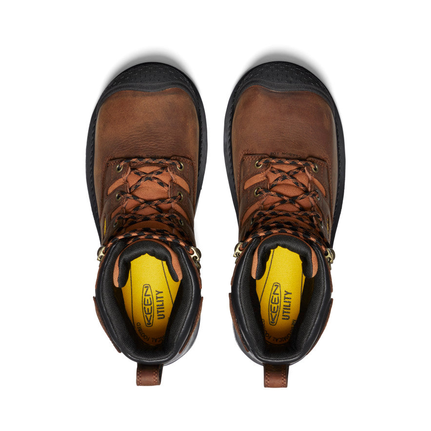Men's Camden 6" Waterproof Boot INT MET (Carbon Toe) Leather Brown/Black / Keen / Men's