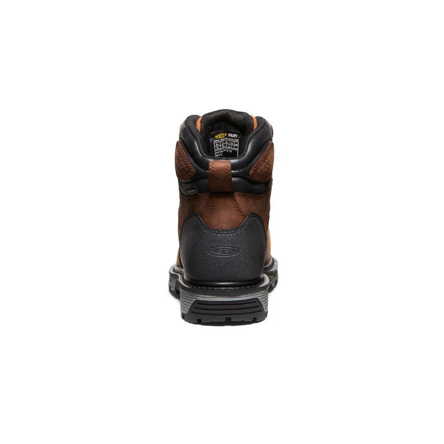 Men's Camden 6" Waterproof Boot INT MET (Carbon Toe) Leather Brown/Black / Keen / Men's