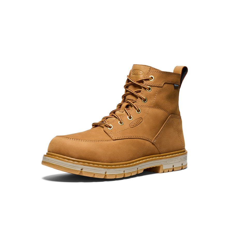 Men's San Jose 6" Waterproof 90° Heel Boot (Soft Toe) Bistre/Gum / Keen / Men's