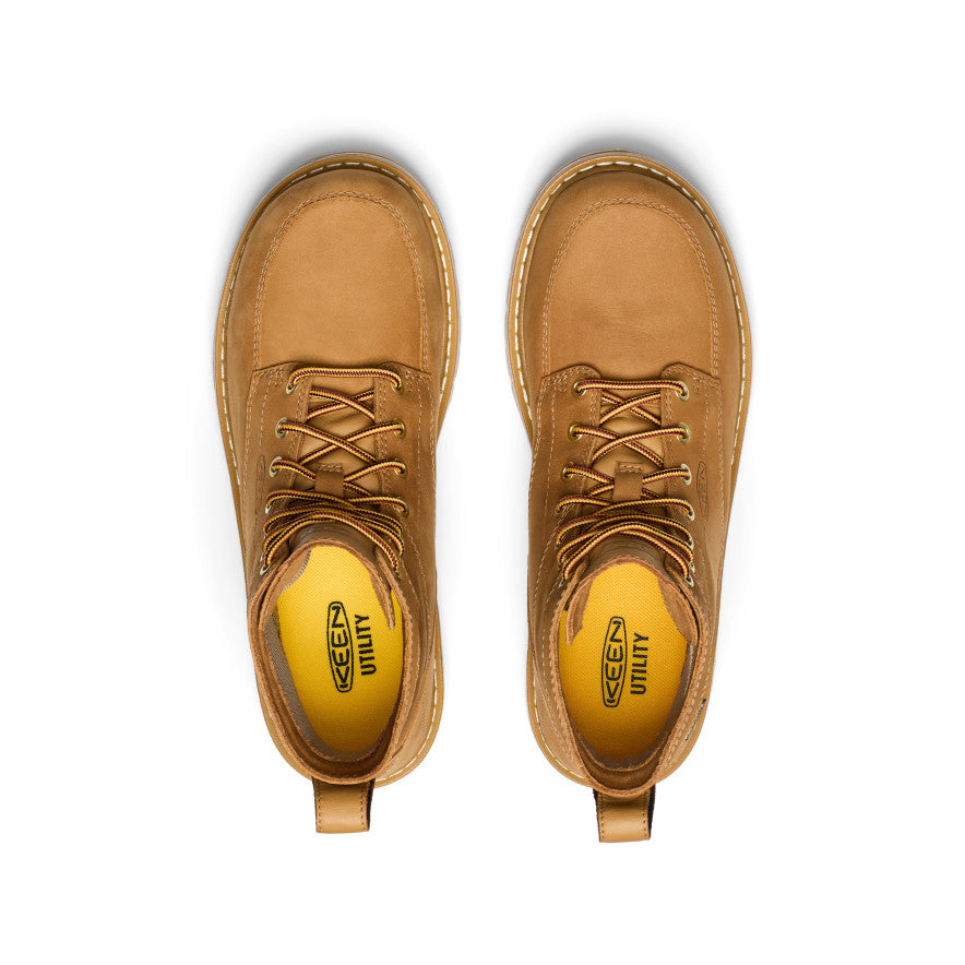 Men's San Jose 6" Waterproof 90° Heel Boot (Soft Toe) Bistre/Gum / Keen / Men's