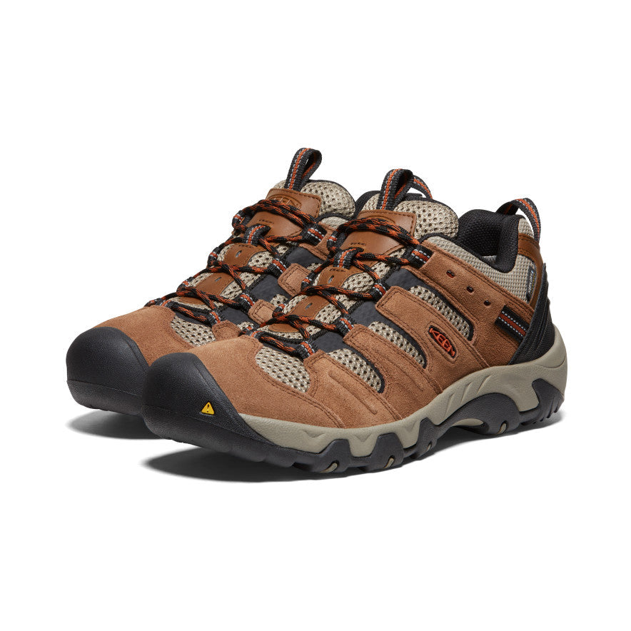 Men's Headout Waterproof Hiking Shoe Bison/Fossil Orange / Keen / Men's
