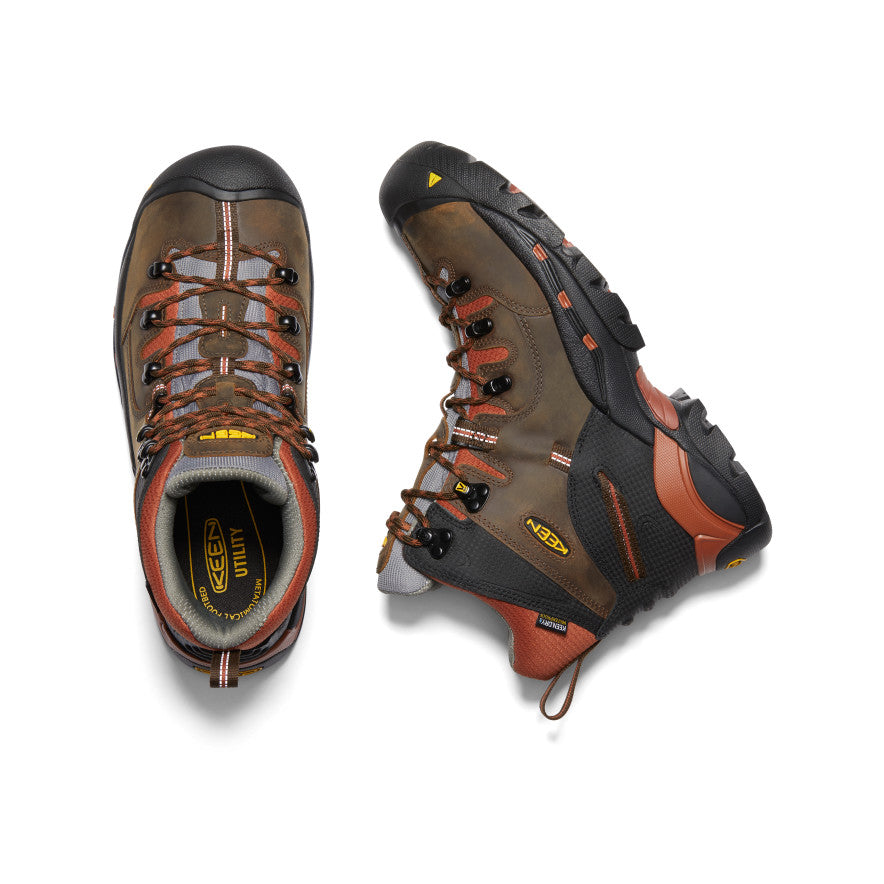 Men's Pittsburgh 6" Waterproof Boot (Soft Toe) Cascade Brown/Bombay Brown / Keen / Men's