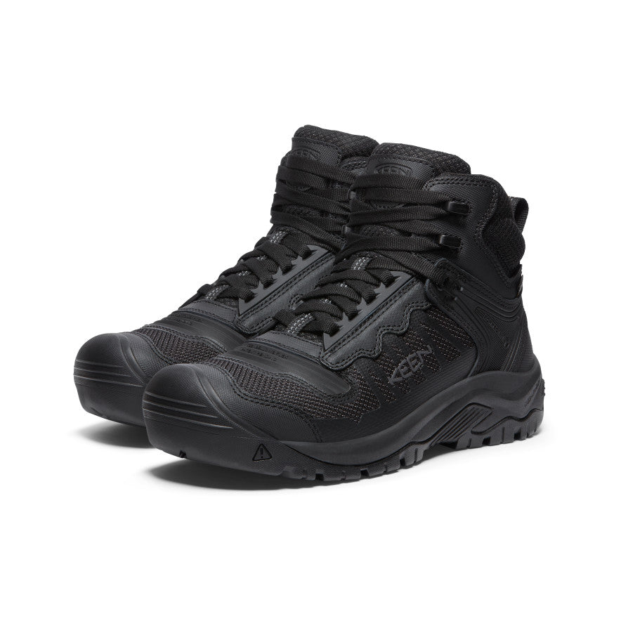 Men's Reno Waterproof Mid (Soft Toe) Black/Black / Keen / Men's