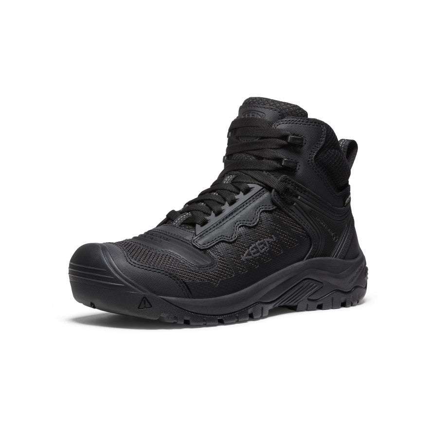 Men's Reno Waterproof Mid (Soft Toe) Black/Black / Keen / Men's