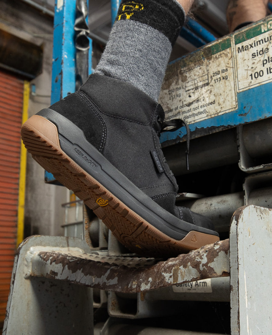 Men's Kenton Mid Work Shoe (Carbon Toe) Black/Gum / Keen / Men's