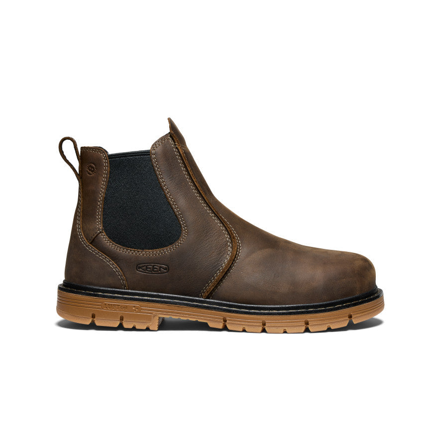 Men's San Jose Chelsea 90° Heel Boot (Aluminum Toe) Cascade Brown/Gum / Keen / Men's