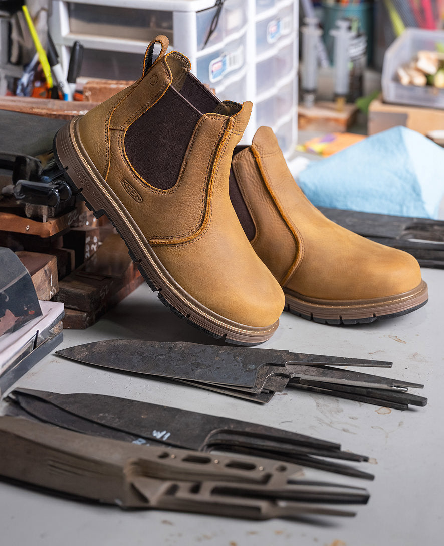 Men's San Jose Chelsea 90° Heel Boot (Soft Toe) Belgian/Gum / Keen / Men's