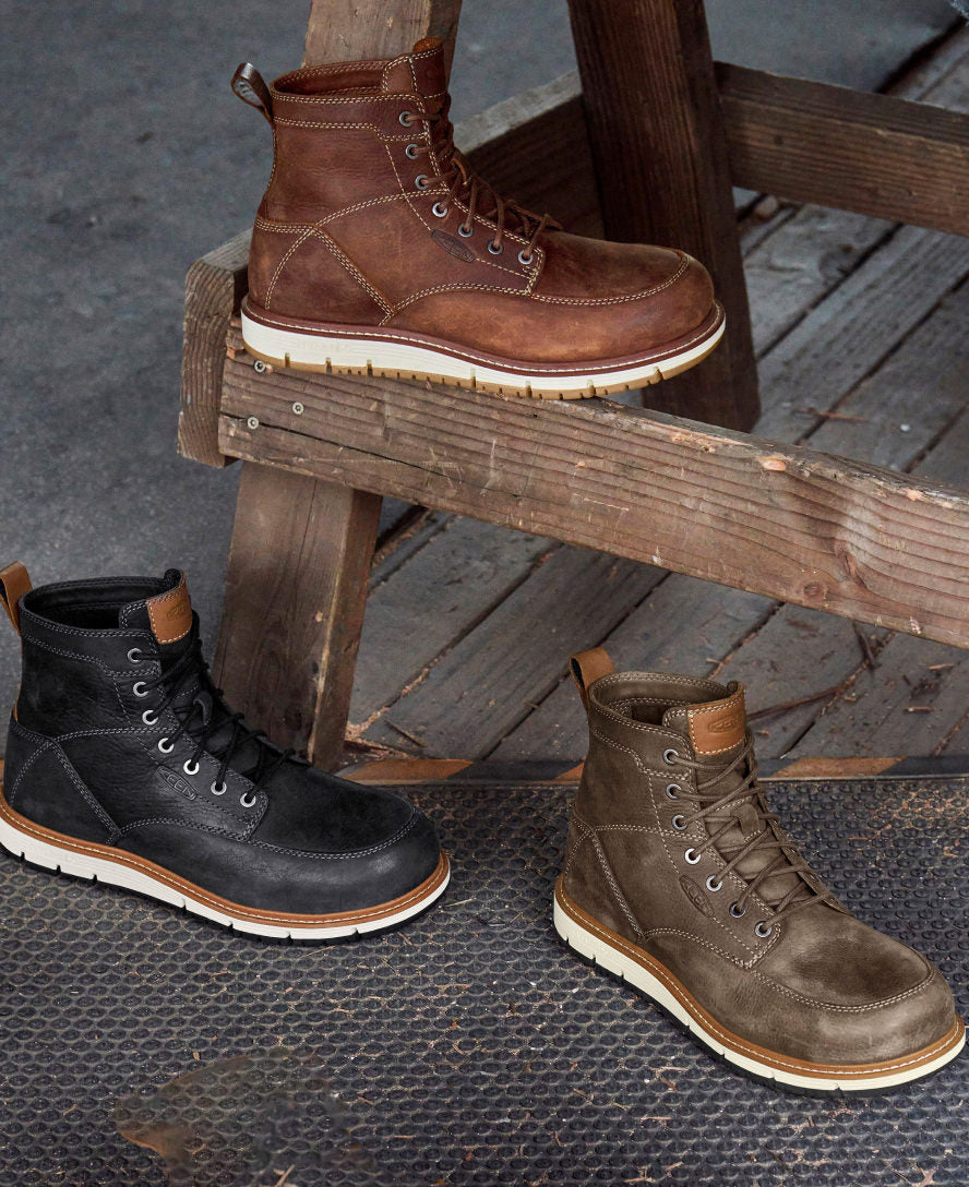 Men's San Jose 6" Boot (Aluminum Toe) Black/Caramel Cafe / Keen / Men's