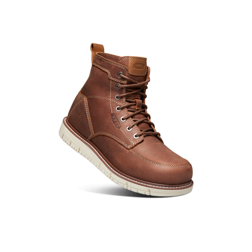 Men's San Jose 6" Boot (Soft Toe) Gingerbread/Off White / Keen / Men's