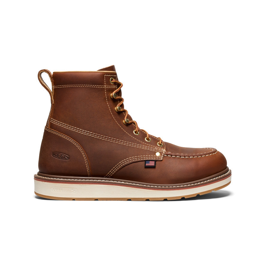 Men's Liberty 6" Boot (Soft Toe) Leather Brown/Birch / Keen / Men's