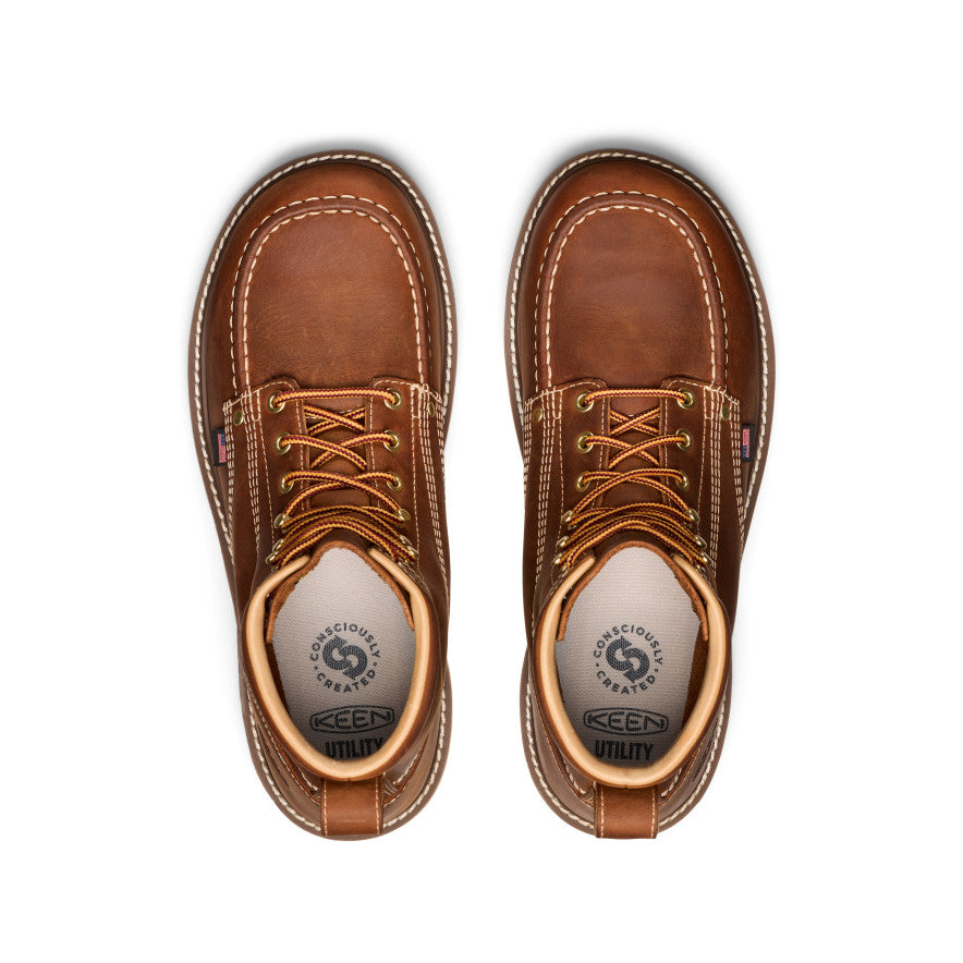 Men's Liberty 6" Boot (Soft Toe) Leather Brown/Birch / Keen / Men's