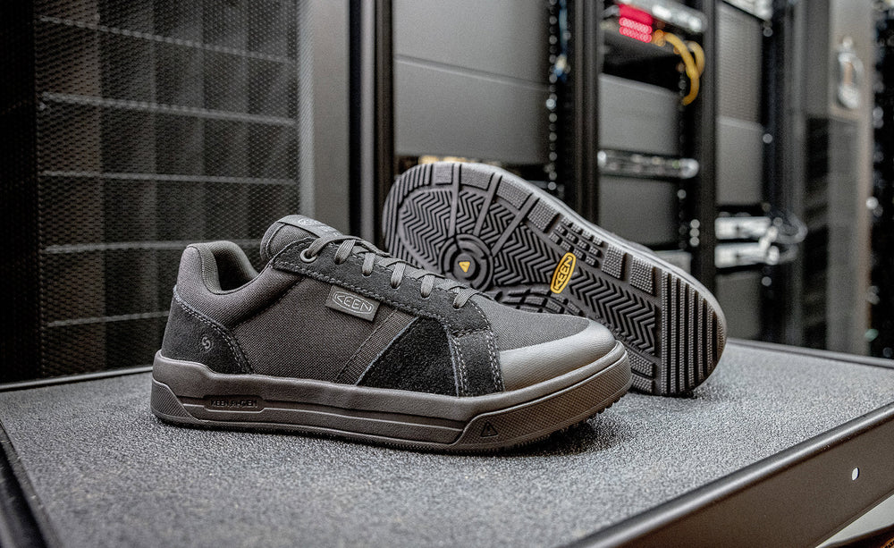 Men's Kenton ESD Work Shoe (Soft Toe) Black/Black / Keen / Men's