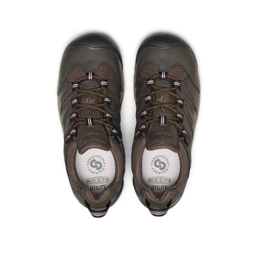 Men's Lansing Low (Steel Toe) Cascade Brown/Fired Brick / Keen / Men's