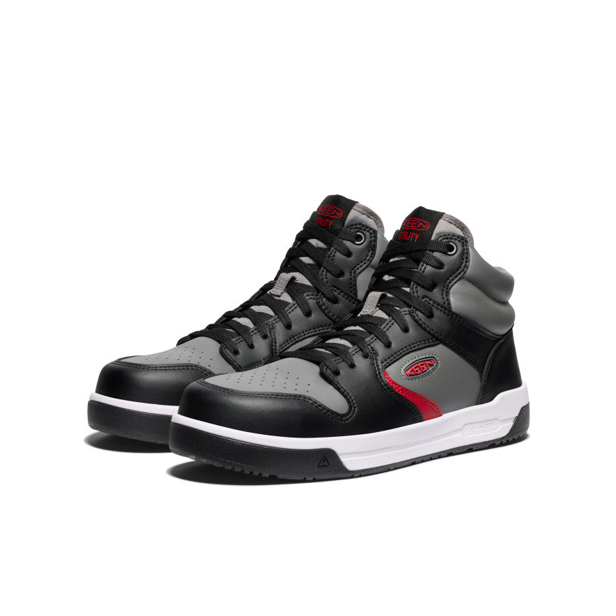 Men's Overton Mid Work Shoe (Carbon Toe) Steel Grey/Black / Keen / Men's