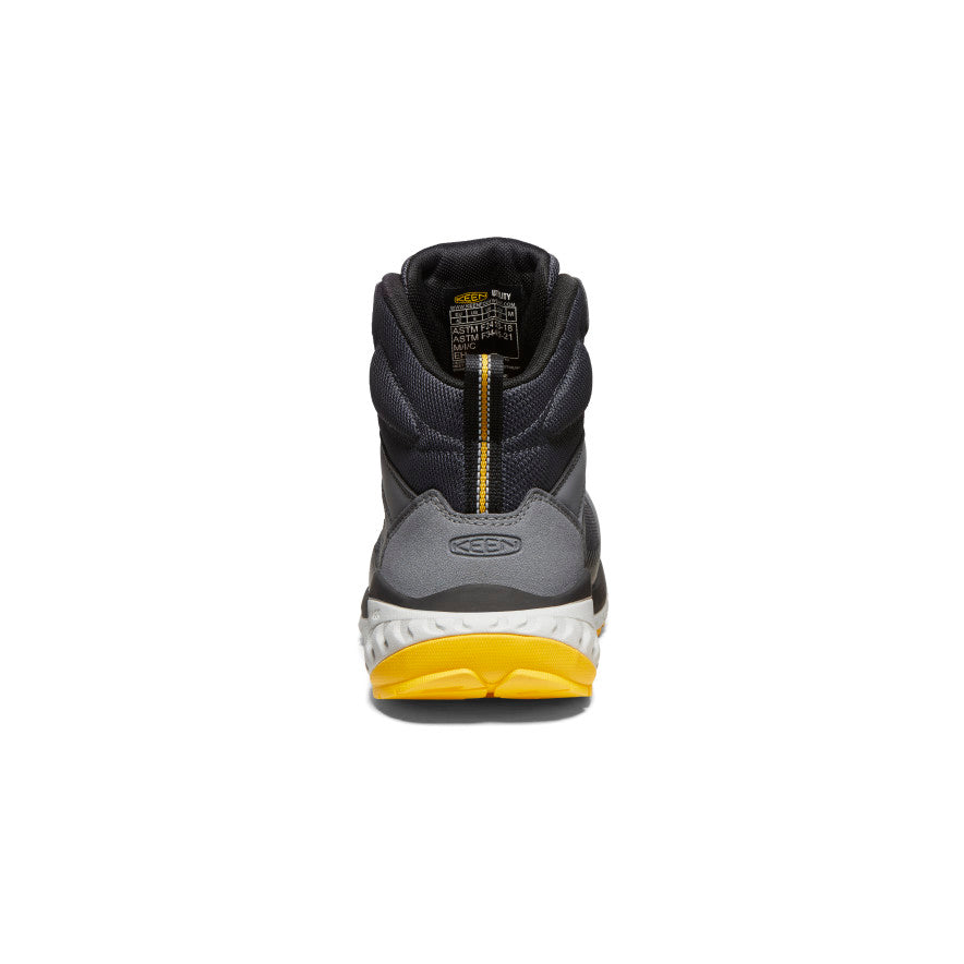 Men's Arvada Mid Work Sneaker (Carbon Toe) Black/Keen Yellow / Keen / Men's