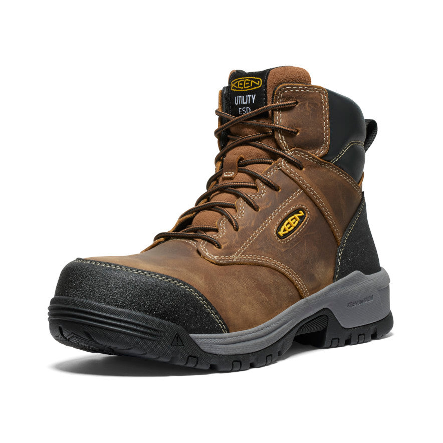 Men's Evanston 6" ESD Boot (Carbon Toe) Bison/Black / Keen / Men's