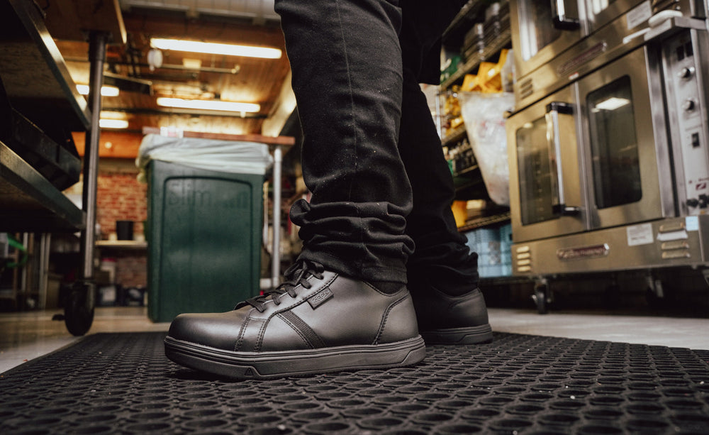 Men's PTC Kenton Mid Work Shoe (Soft Toe) Black/Black / Keen / Men's